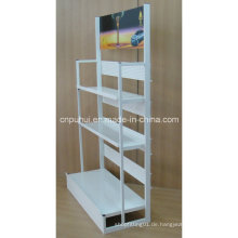 3 Tier Metall Boden Standing Motor Öl Display Stand (PHY3005)